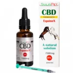 CBD cavalos SulisPet EquineX 7500mg 25% óleo CBD equinos zero THC com doseador