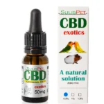SulisPet CBD oil for exotic pets 0.5% 50mg THC-free hemp extract for parrots guinea pigs and small animals